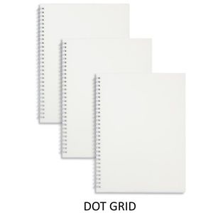 B5 Transparent Hardcover 3 Notebooks(Dot Grid)